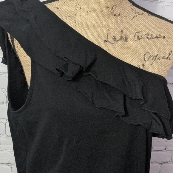American Living One Shoulder Ruffled Top Xl - Picture 2 of 4